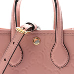 Gilbert Calfskin Jumbo GG Embossed Mini Tote Bag  Dusty Carmine