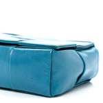 Paper Calfskin Maxi Intreccio Extra Mini Cassette Crossbody Bag Blue