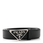 Saffiano Triangle Belt 100 40 Black