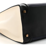Velluto Calfskin Mini Tri-Color Luggage Navy