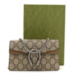 GG Supreme Monogram Super Mini Dionysus Shoulder Bag Taupe