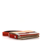 Calf Hair Bicolor Mini Front Buckle Shoulder Bag Light Brown Orange