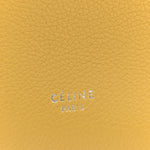 Soft Grained Calfskin Small Sangle Bucket Bag Ocre