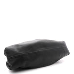 Smooth Butter Calf The Pouch Oversized Clutch Black