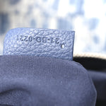 Denim Jacquard Oblique Kasuri Mens Saddle Bag Kasuri Blue White