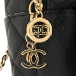 Caviar Quilted Small CC Day Backpack Black