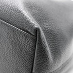 Pebbled Calfskin Medium Soho Chain Shoulder Bag Black