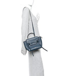 Grained Calfskin Nano Belt Bag Abyss Blue
