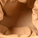 Smooth Butter Calf The Pouch Oversized Clutch Biscotto