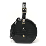 Crocodile Petite Boite Chapeau Black