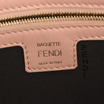 Nappa FF 1974 Embossed Baguette Rosa Bourbon