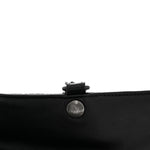 Nappa Intrecciato Flat Shoulder Bag Black