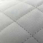Caviar Quilted Shopping Tote Light Green