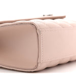 Grain De Poudre Textured Mixed Matelasse Medium Triquilt Monogram Satchel Marble Pink