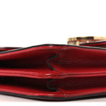 Dollar Calfskin Small Interlocking G Shoulder Bag Red
