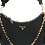 Saffiano Lux Re-Edition 2005 Shoulder Bag Black