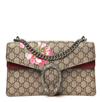 GG Supreme Monogram Blooms Small Dionysus Shoulder Bag Beige Multicolor Dry Rose