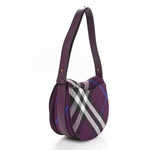 Jacquard Check Medium Rocking Horse Crossbody Pansy