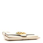 Calfskin Small Arli Flap Shoulder Bag Mystic White