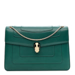 Calfskin Serpenti Forever Shoulder Bag Emerald Green
