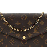 Monogram Pochette Felicie Chain Wallet Fuchsia