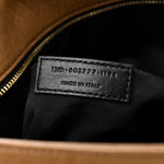 Grained Lambskin Monogram Large Niki Chain Satchel Dark Cork