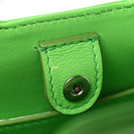 Brushed Calfskin Micro Wanda Top Handle Bag Green