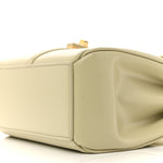 Satinated Calfskin Mini 16 Top Handle Bag Almond Green