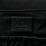 GG Supreme Monogram Web Messenger Diaper Bag Black Grey