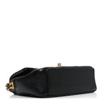 Caviar Quilted Mini Chain Soul Flap Black