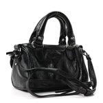 Agneau Arena Crystal Neo Nano Cagole Handbag Black