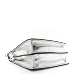 Rock Millenium Laminata Medium Peekaboo I SEE U Satchel Argento