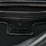 Soft Calfskin Matelasse Medium GG Marmont Shoulder Bag Black