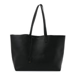 Calfskin Large Shopping Tote Black
