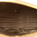 Saffiano Lux Triangle Shoulder Bag Platino