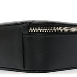 Saffiano Travel Medium Brique Crossbody Bag Black