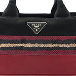 Patch Righe Mix Tote Cerise