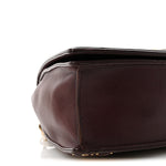 Lambskin Studded Medium Diorama Flap Bag Burgundy