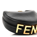 Vitello Grace Matte Nano Fendigraphy Hobo Charm Black