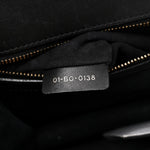 Lambskin Studded Medium Diorama Flap Bag Black