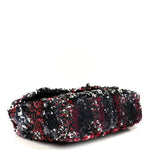 Sequin Logo Single Flap Pink Silver Black