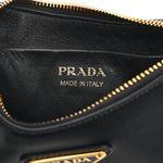 Soft Calfskin Mini Arque Shoulder Bag Black