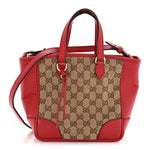 Monogram Small Bree Tote Red