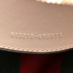 GG Supreme Monogram Textured Calfskin Small Emblem Shoulder Bag Beige Mystic White