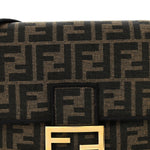 Fabric Jacquard FF 1974 Medium Baguette Tobacco Moro Black