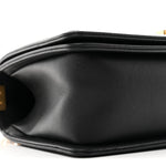 Lambskin Quilted Medium Boy Flap Black
