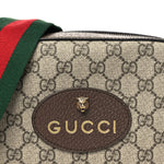GG Supreme Monogram Web Neo Vintage Shoulder Bag Beige New Acero Crop