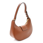 Smooth Calfskin Medium Strap Ava Triomphe Shoulder Bag Tan