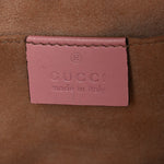 Calfskin Matelasse Small GG Marmont Chain Shoulder Bag Wild Rose