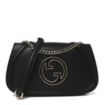 Calfskin Blondie Medium Shoulder Bag Black